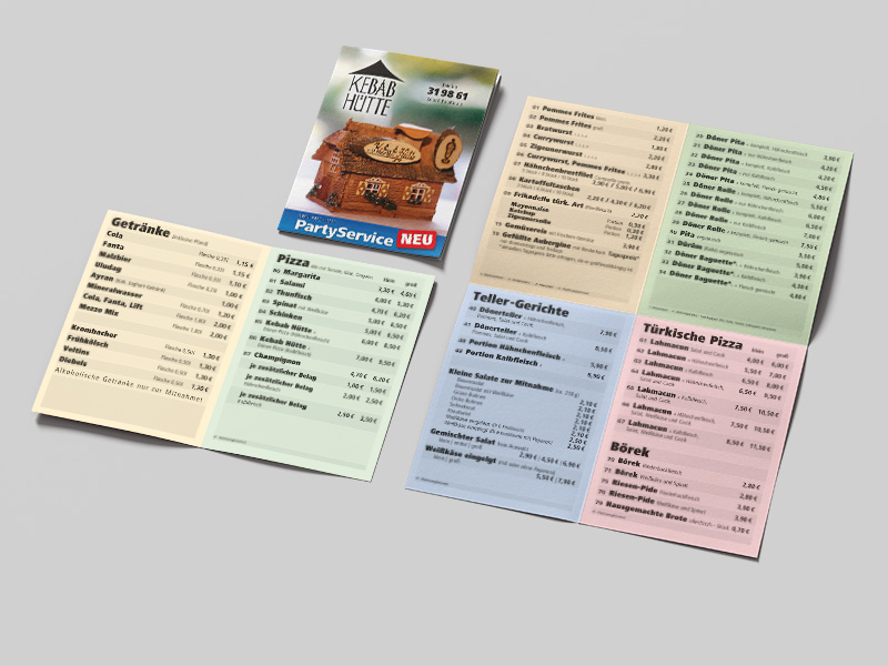 Flyer für Kebab Hütte